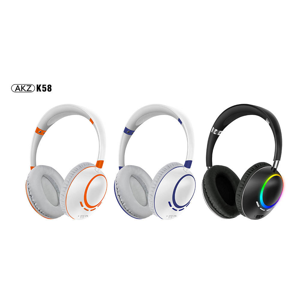 Fabricante AKZ-K58 juego de oído de gato comer pollo headset inalámbrico para niños auriculares teléfono computadora universal crossover Item Picture