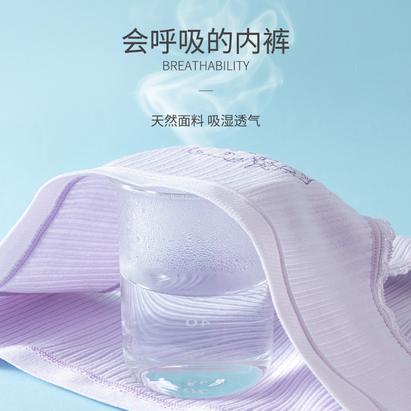 Growing Girls Underwear Women's Cotton Mid-Waist Children's Briefs Students Junior High School Comfortable Cute Underpants Application Scenario