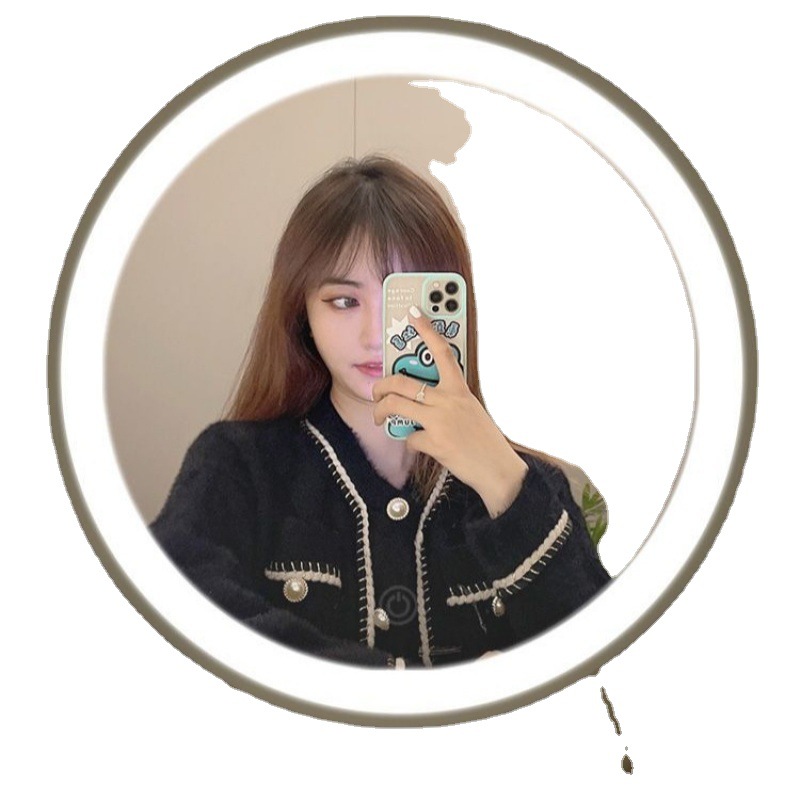 Mirror Makeup Mirror Led Hd Large Desktop Desktop Home Bedroom Intranet Red Dormitory Ins Dresser Beauty Item Picture