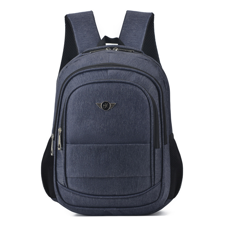 Wholesale of new black Oxford cloth backpacks, simple male student schoolbags, travel bags and business computer backpacks