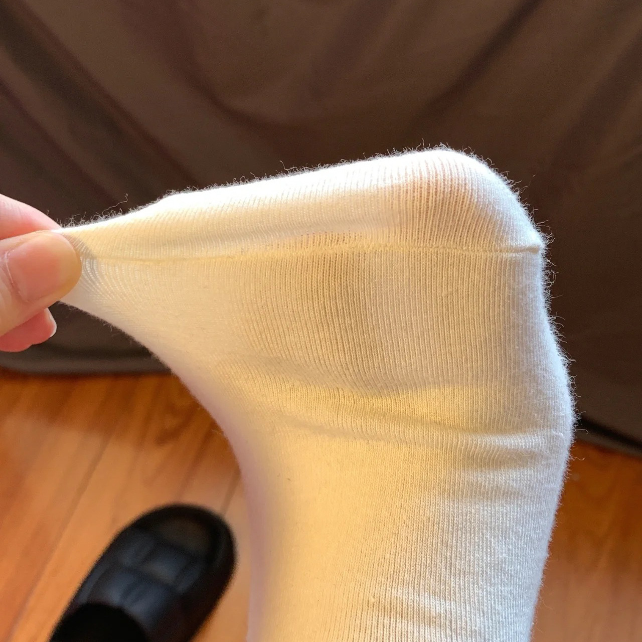 The same style of socks on Xiaohongshu, trendy on Instagram, cute Korean, Japanese summer, thin, Korean version, black for women, Morandi color details Picture