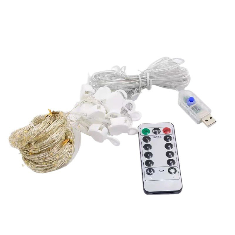 灯串/圣诞灯串/圣诞灯/圣诞装饰球/LED造型灯白底实物图