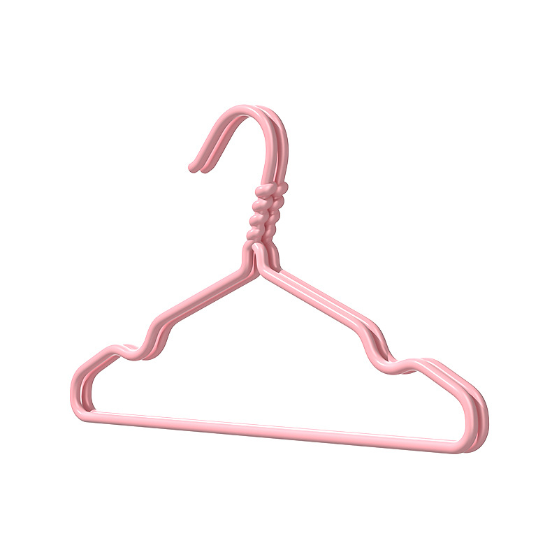 衣架/宽塑料衣架/无痕衣架/衣架塑料宽/衣架植绒白底实物图
