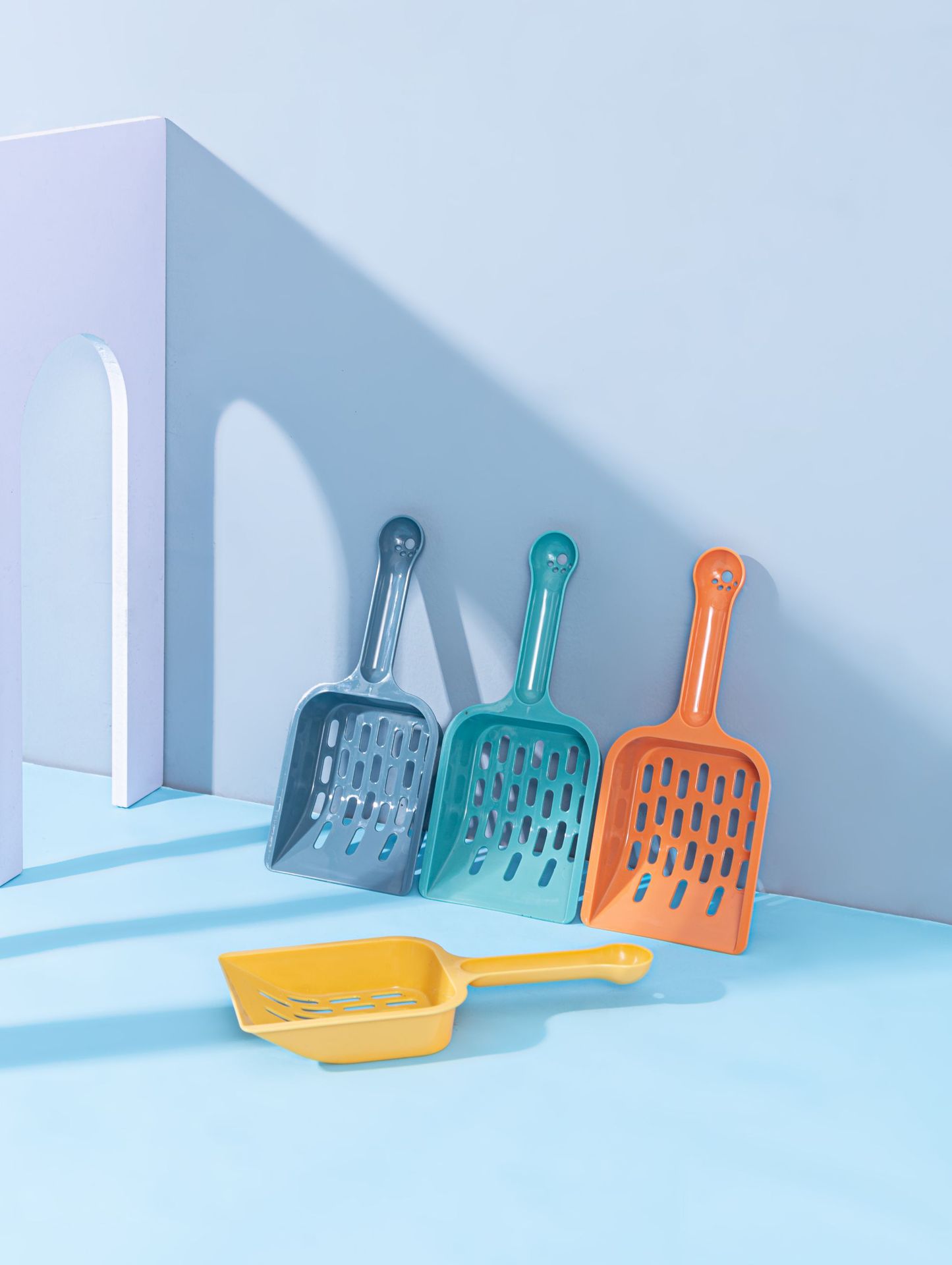 Cat litter spatula, cat poop cleaning tool, large spoon, small fine hole, tofu litter, bentonite, cat litter box supplies and tools