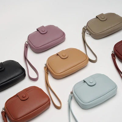 Ladies' Long Clutch 2024 New Mini Elegant Wrist Bag, Multi-Functional Coin Purse, Ring Key Bag