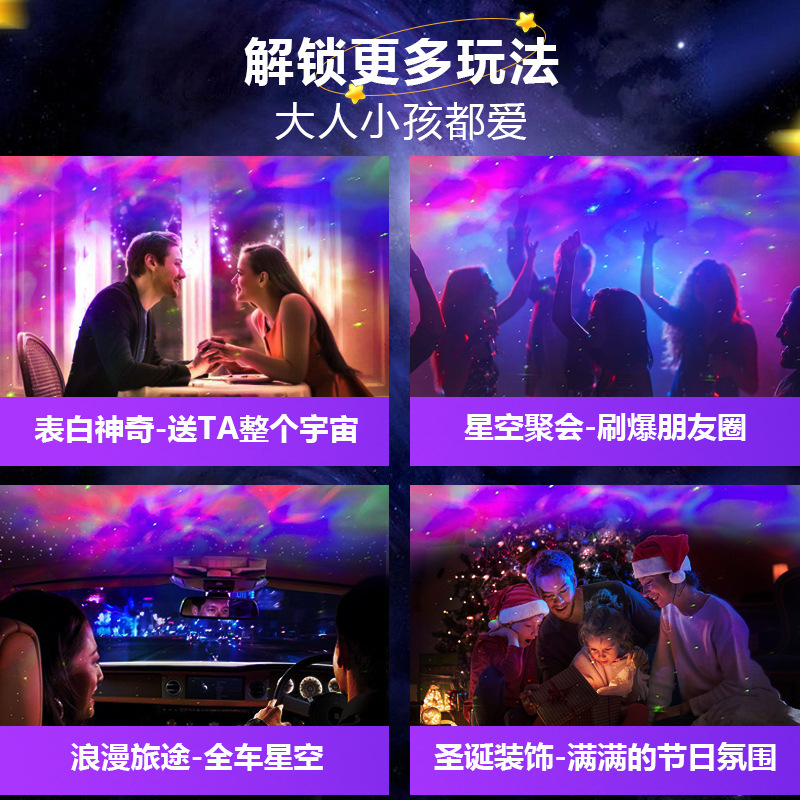 Shenghua Technology Astronaut Starry Sky Projector, Home Smart high-definition mobile phone projector, pocket portable LED laser Projector lamp, smart projector Specification image