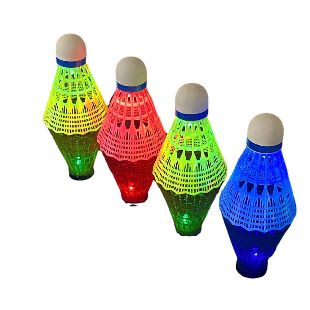 Manufacturers new luminous badminton plastic badminton with light outdoor bulk badminton Item Picture