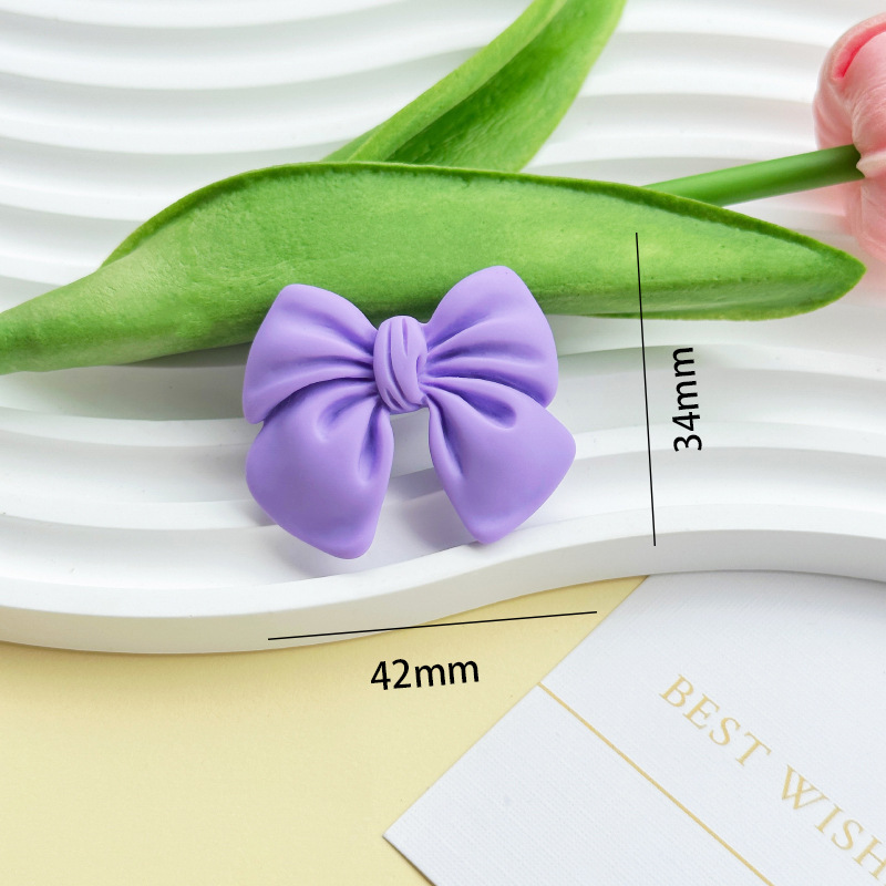 Cartoon simulation bow tie diy resin accessories, phone cases, cream glue DIY hair clips, wholesale of handcrafted materials pic 12