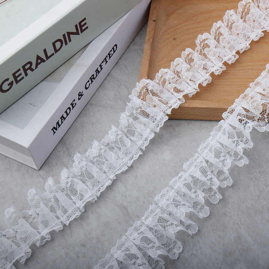 In stock: 3.5cm lace pleated toys, craft skirts, Lolita clothing, shoes, hats, accessories, discounted lace Specification image