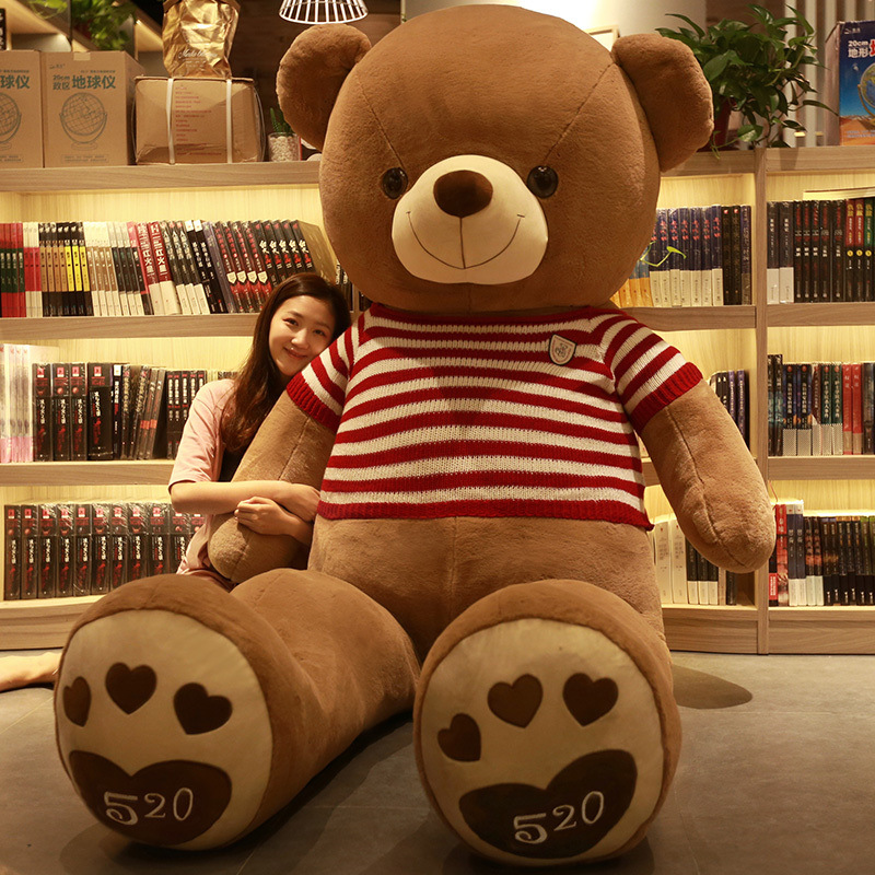New cute teddy bear plush toy large cuddly bear doll for girls valentine's Day gift manufacturers Specification drawing