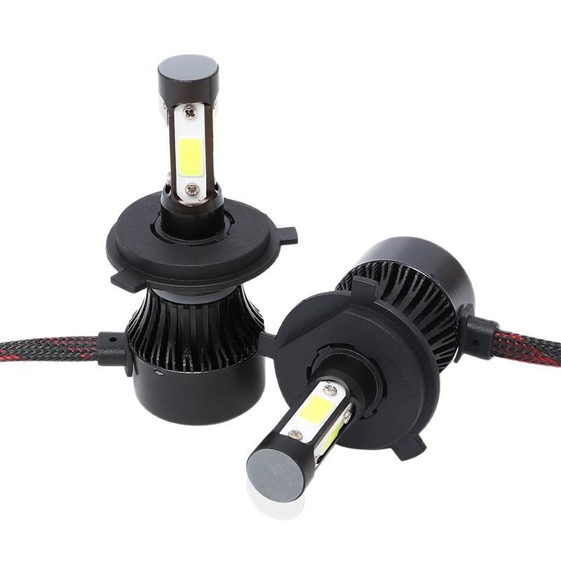 Auto parts: 4-sided light-emitting X7 car led headlights, LED fog lights H4, H7, H11 factory direct supply Item Picture