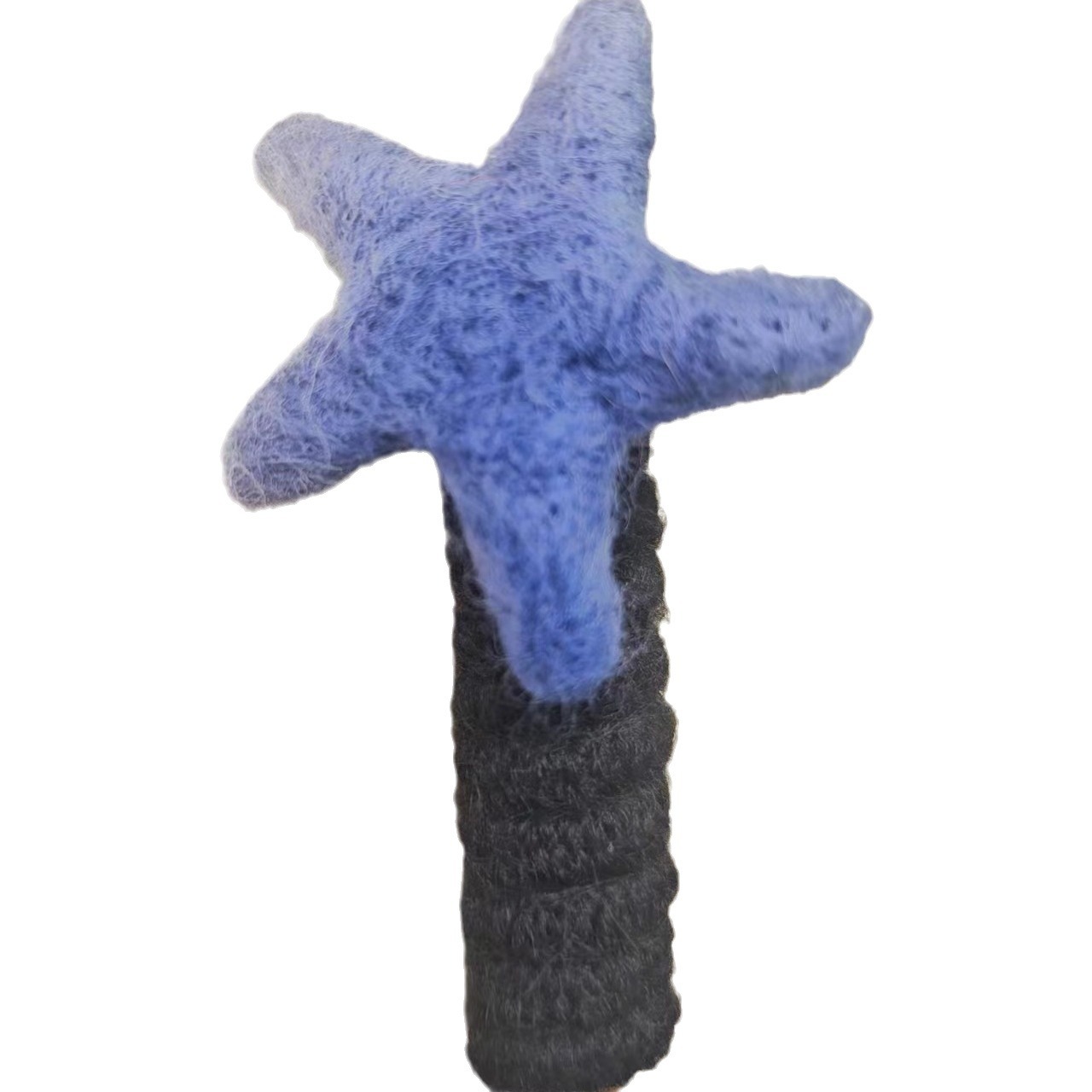 The new autumn and winter felt cartoon cute straight telephone line hair tie bubble braid is a durable and won't damage your hair Item Picture
