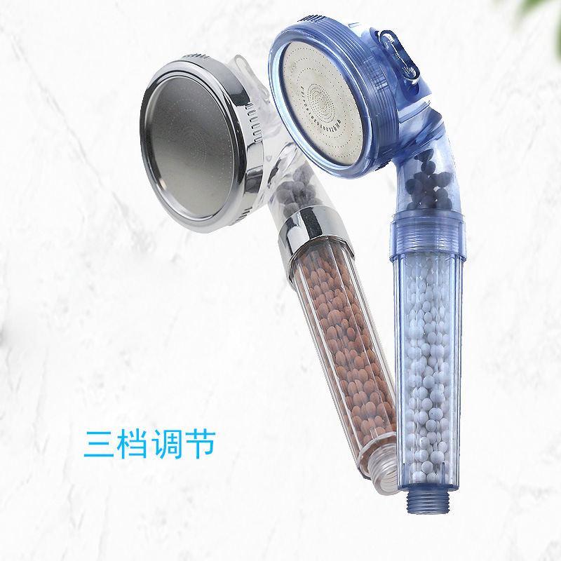 Negative ion Pressurized shower head, household handheld shower head, rain shower, pressurized shower head Specification image