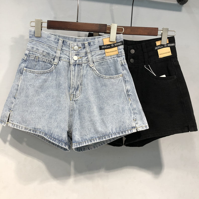 Women's 2022 summer Korean version high-waisted display women's denim shorts Women's jeans export supply Application Scenario