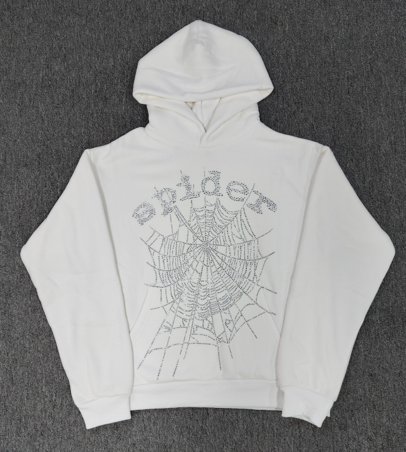 海外原版重磅450G加厚糕绒卫衣连帽衫男发泡印蜘蛛Sp5der hoodies详情14