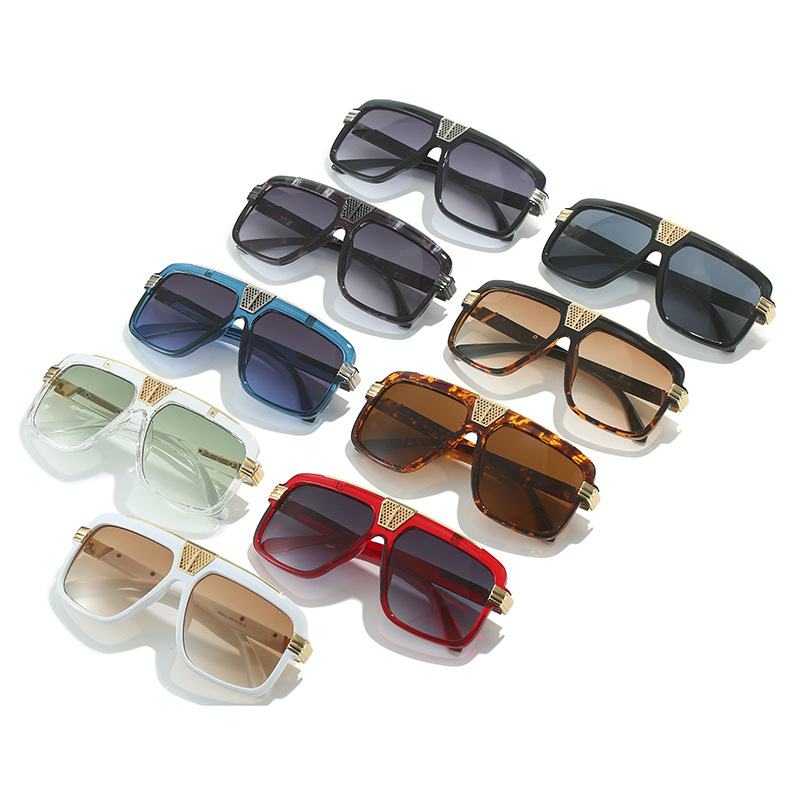 2023 Cross-border new square sunglasses, European and American fashion square frame glasses for men, personalized retro large frame sunglasses for women Application Scenario