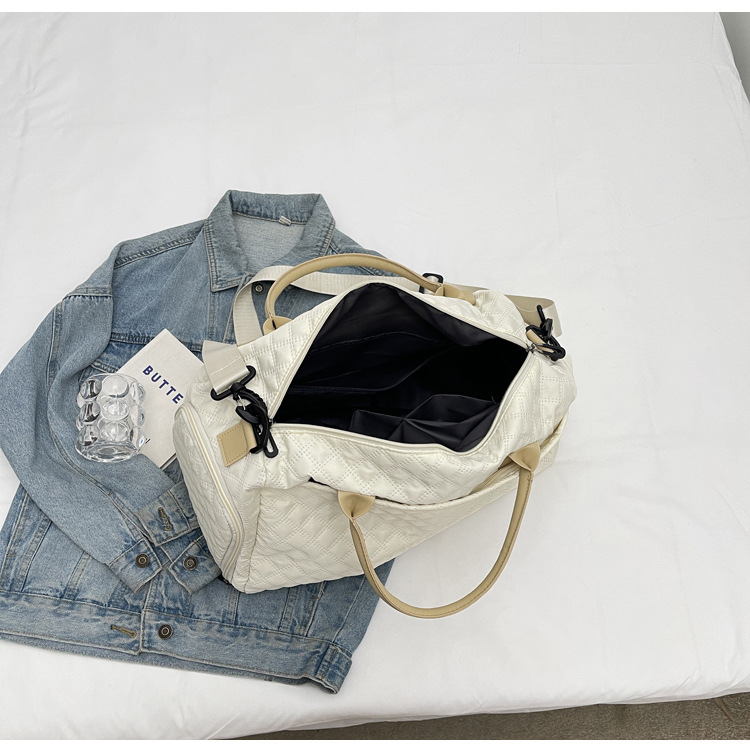 新款旅行包短途出差行李包女大容量运动健身包女士单肩斜挎手提包详情26