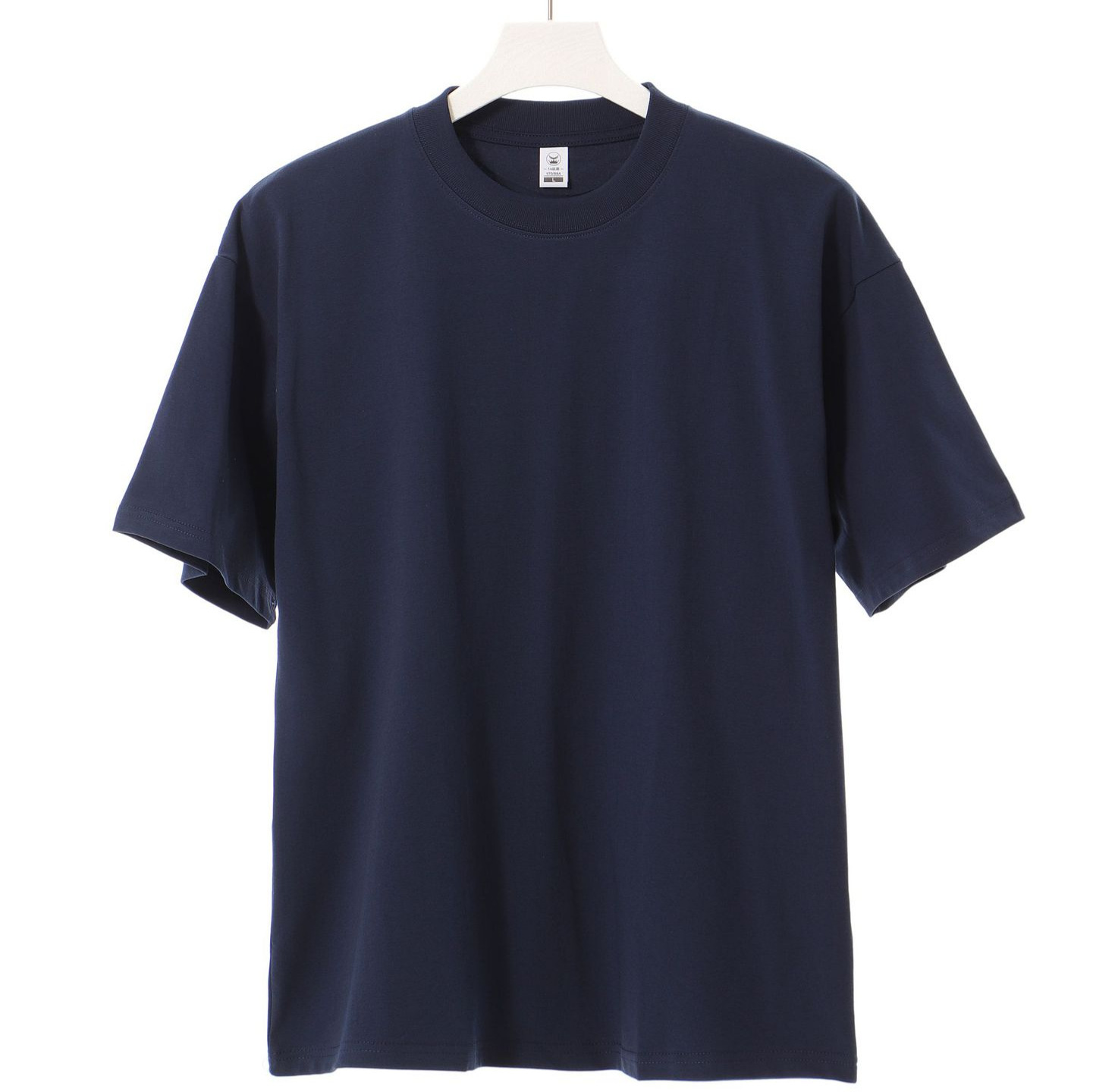 American earth tone 240-gram heavy-duty 7A antibacterial short-sleeved T-shirt for men's fashion brand solid color Solona technology cool top Item Picture