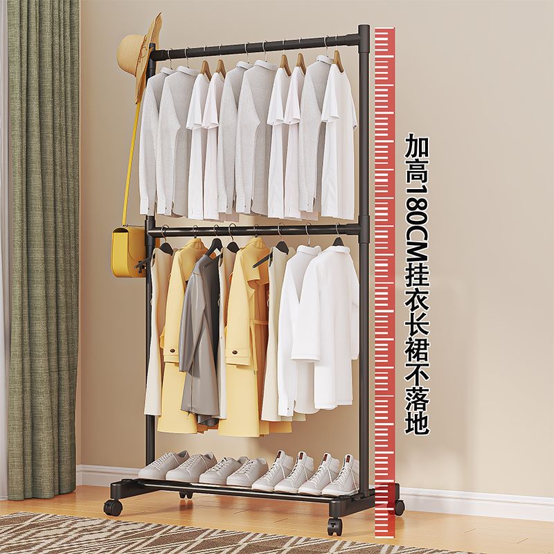 Wheeled clothes drying rack details Picture