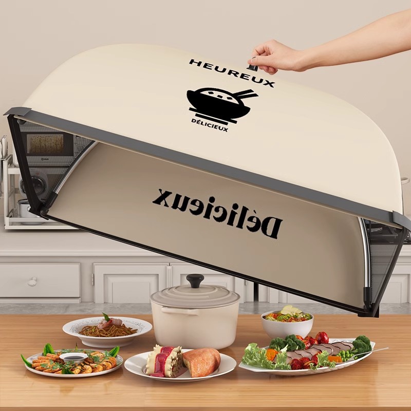 饭菜罩子批发菜罩可折叠防苍蝇网罩家用遮剩饭剩菜食物餐桌盖菜罩