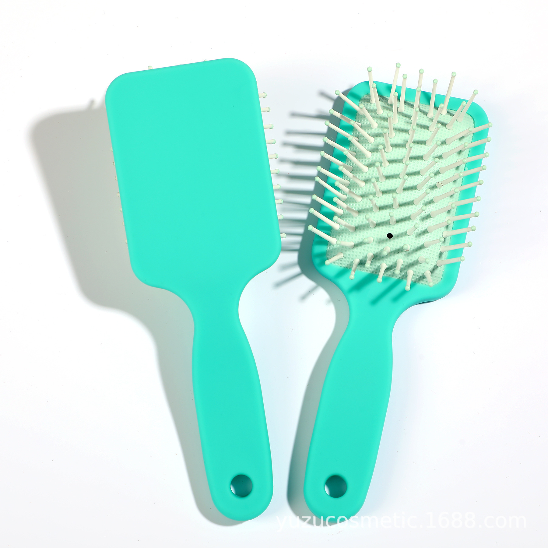 Plastic air bag hairdressing comb lovely plastic solid color comb monochromatic air cushion comb home smooth cross border system thumbnail