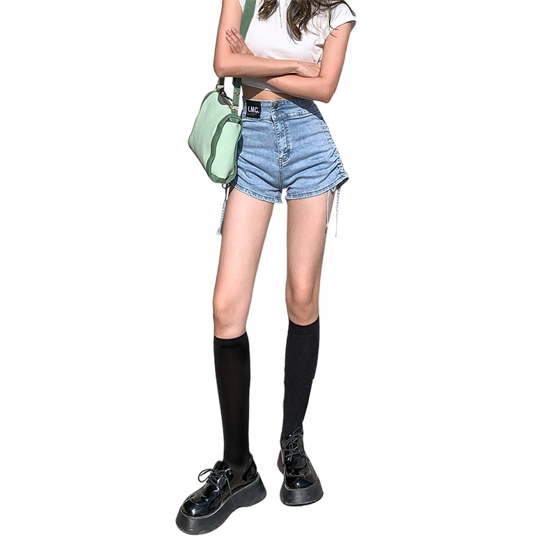 短裤女/夏季新款韩版白底实物图