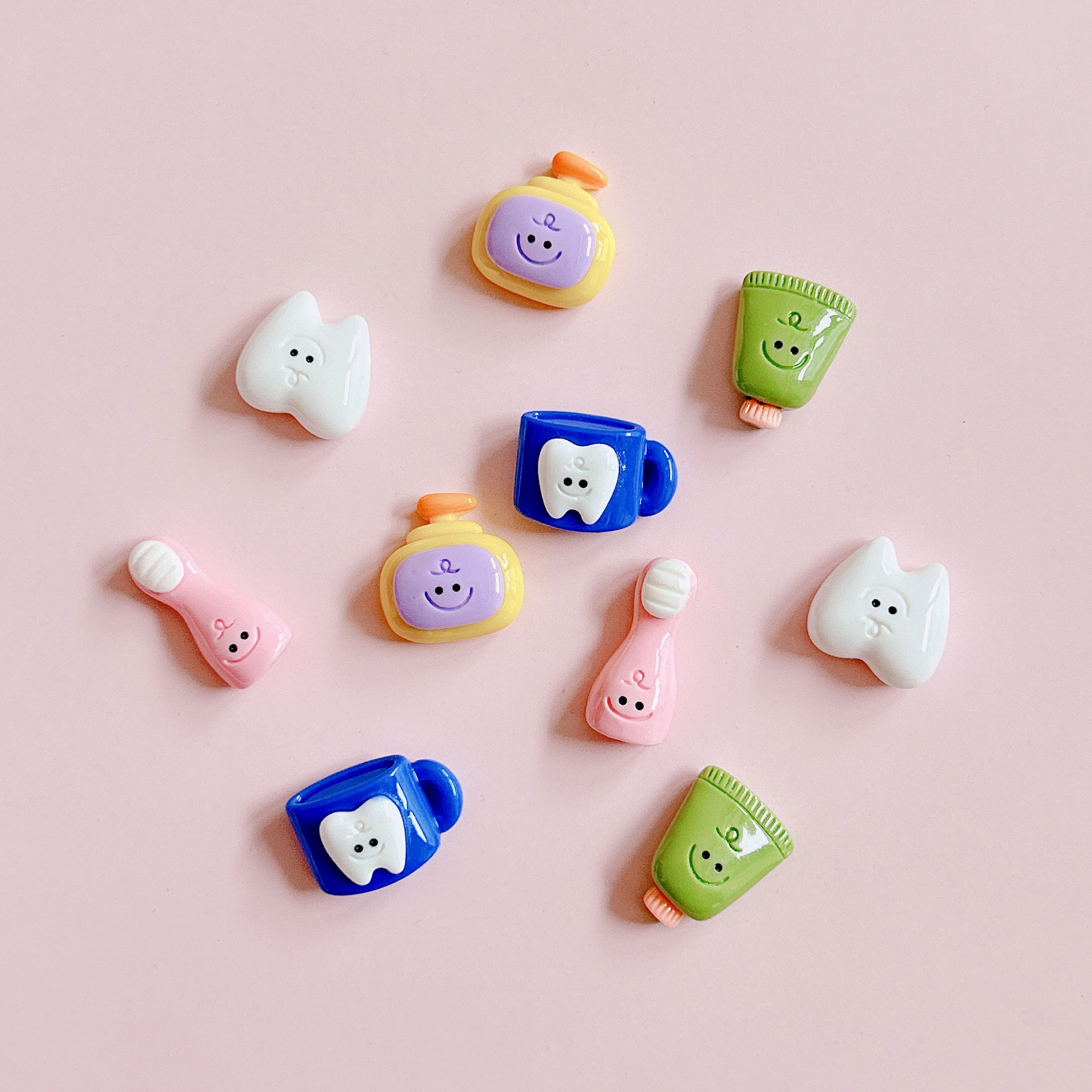 XN Creative and cute diy resin jewelry accessories for teeth care, handmade dollhouse, cream glue material details Picture
