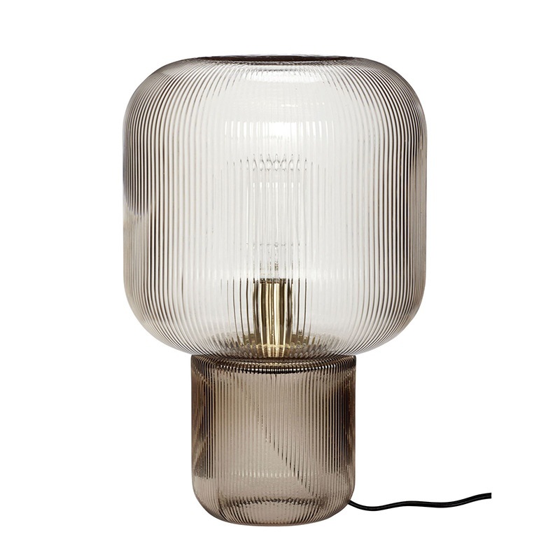 Nordic glass lamp postmodern bedroom bedside lamp living room conference room Hotel model room club mushroom lamp