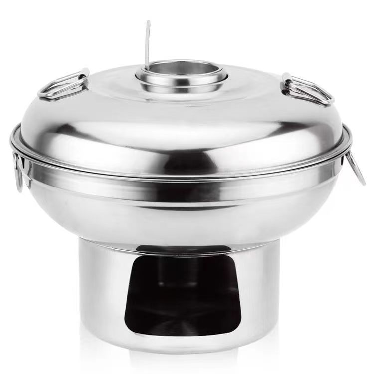 Charcoal hot pot, single-person dessert hot pot, Tom Yum Goong soup, mini hot pot, commercial dormitory, Thai hot pot, dry pot, party hot pot, boiling pot, stainless steel hot pot, charcoal hot pot, alcohol stove, small hot pot Item Picture