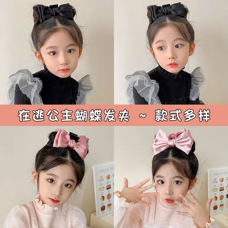 South Korea Autumn And Winter New Black Bow Grab Clip Instagram Explosive Hair Accessories Girls All Hair Clip Wholesale details Picture