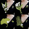 创意清新立体树叶珍珠胸针时尚胸花女别针领针高级服饰饰品brooch图