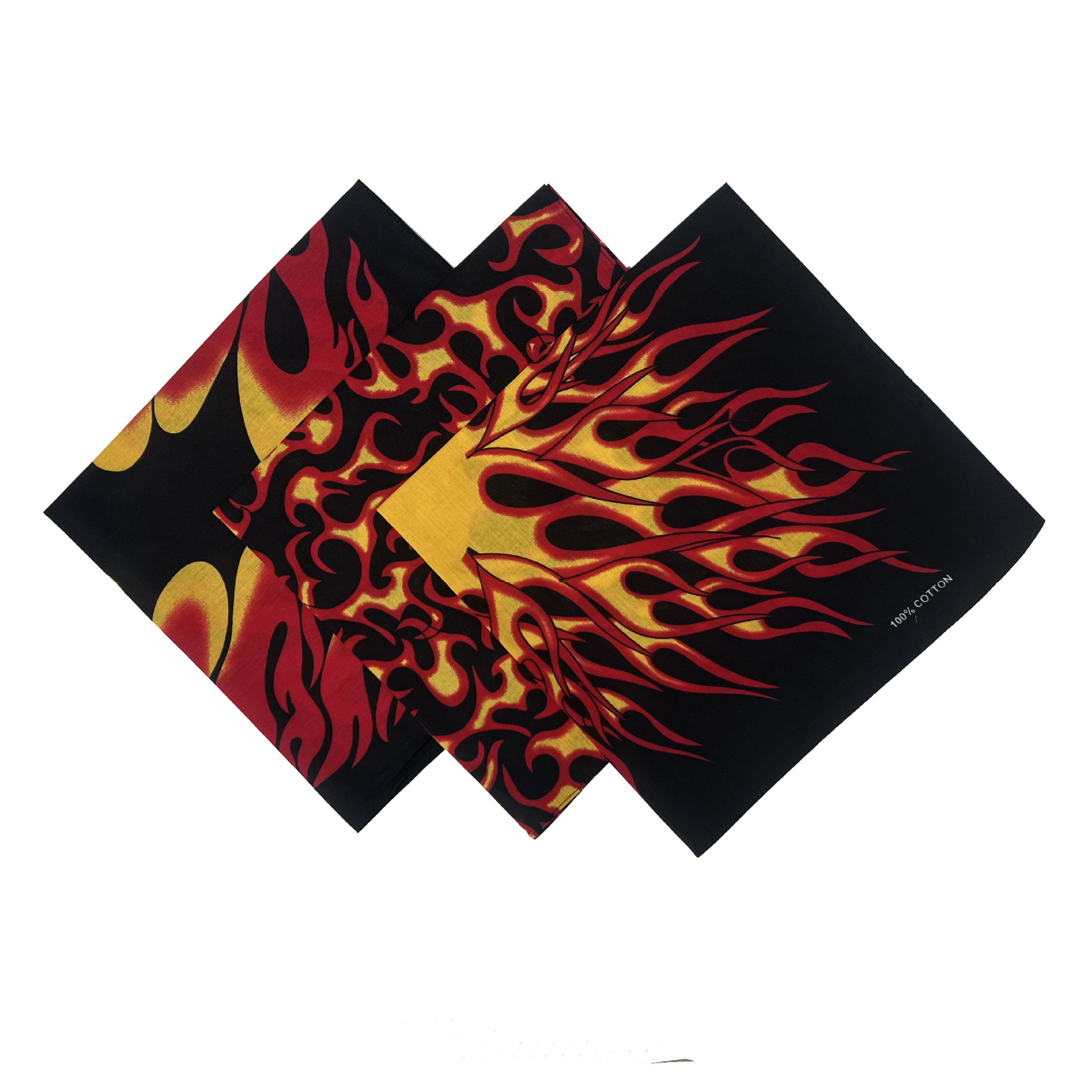 厂家直销特潮骑行头巾大火焰 韩国火户外运动hiphop 嘻哈方巾现货