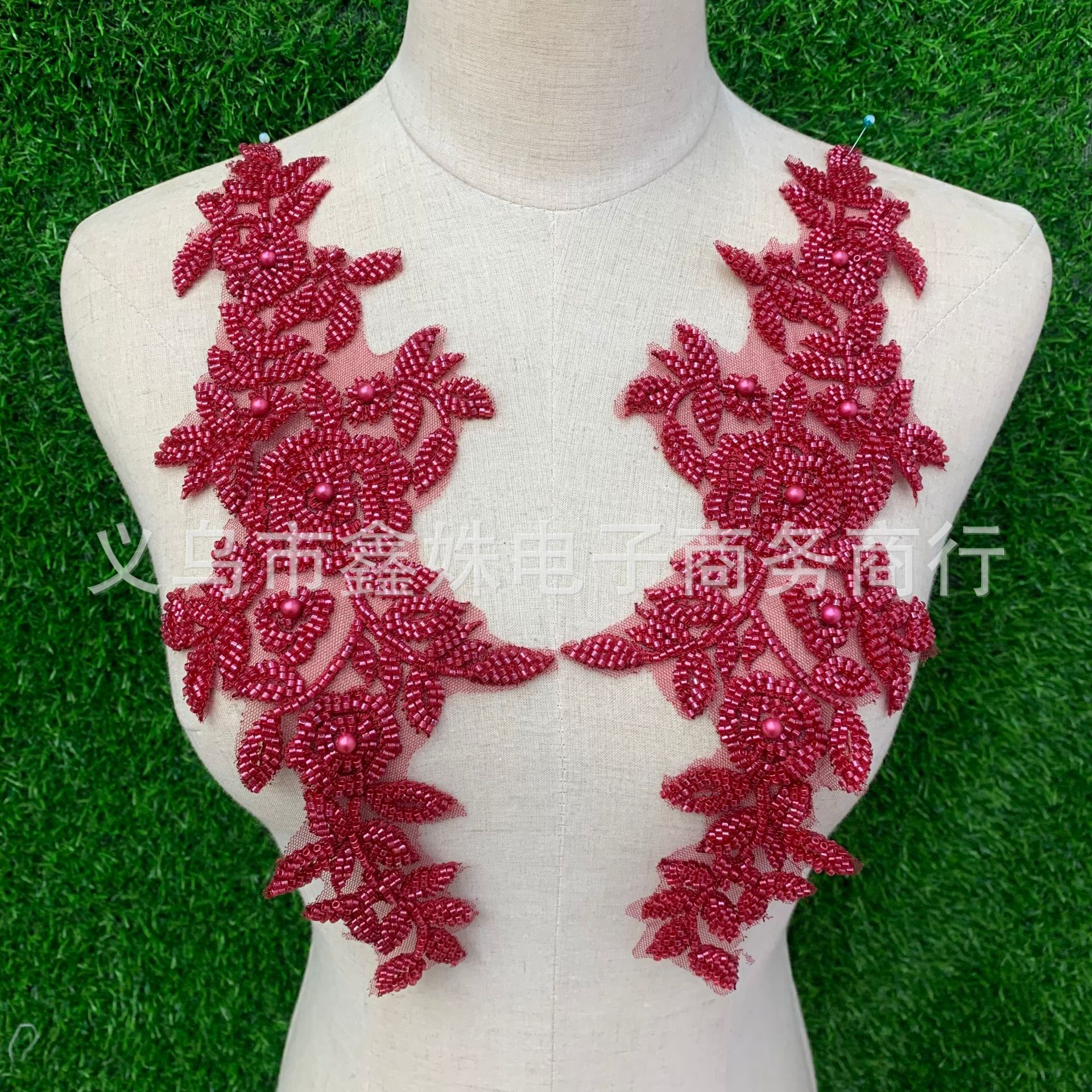 High-end quality three-dimensional lace decal fabric stickers for DIY multi-color dress veils in stock Application Scenario