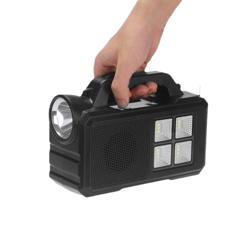 New cross-border solar portable lamp, outdoor multi-functional portable camping tent lighting system, bulb lamp Item Picture