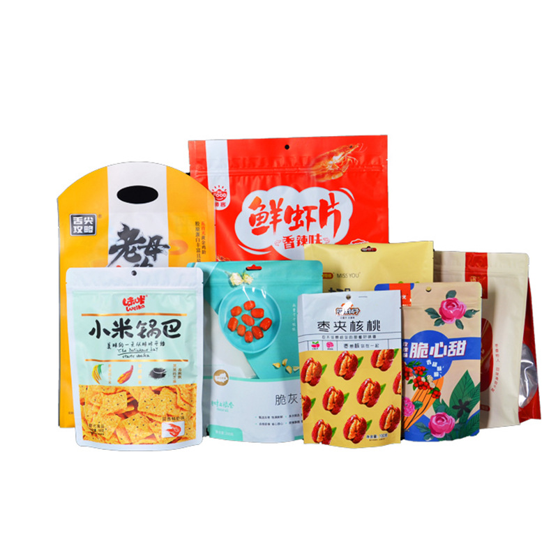 Plastic packaging bag printing, vacuum food packaging bag, aluminum foil bag, color-printed composite roll film, self-standing and self-sealing bag factory Item Picture