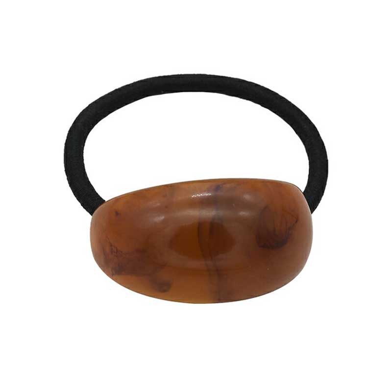 South Korea Dongdaemun Chic Head Rope Female Simple Temperament Cold Wind Acrylic Arc Black Leather Band Headwear Hair Rope Item Picture