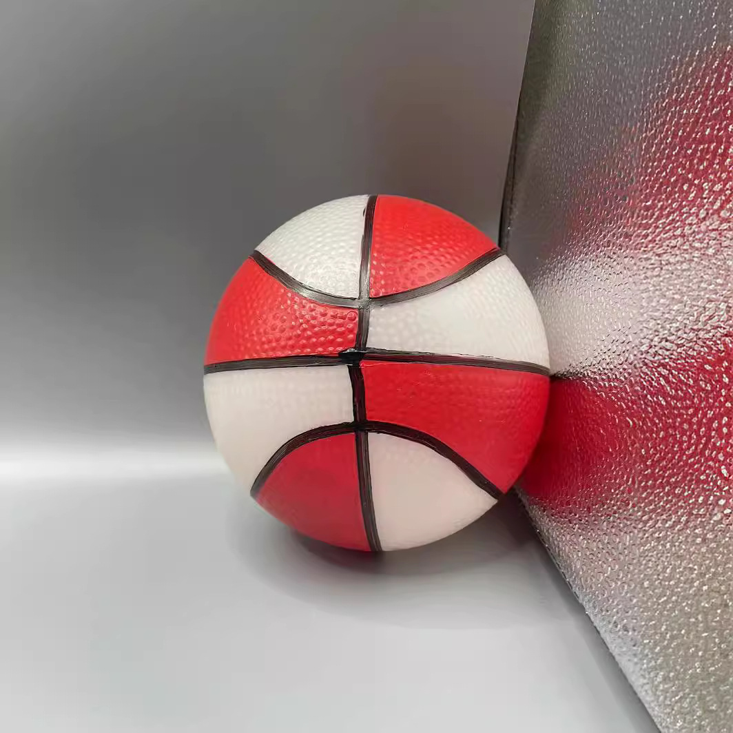 Manufacturers Direct Children's Small Basketball Color Small Basketball Pvc Inflatable Color Toy Ball Clap Ball Leather Ball Specification drawing