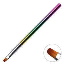彩虹杆美甲笔刷 光疗笔水晶笔锯齿笔拉线笔 美甲工具