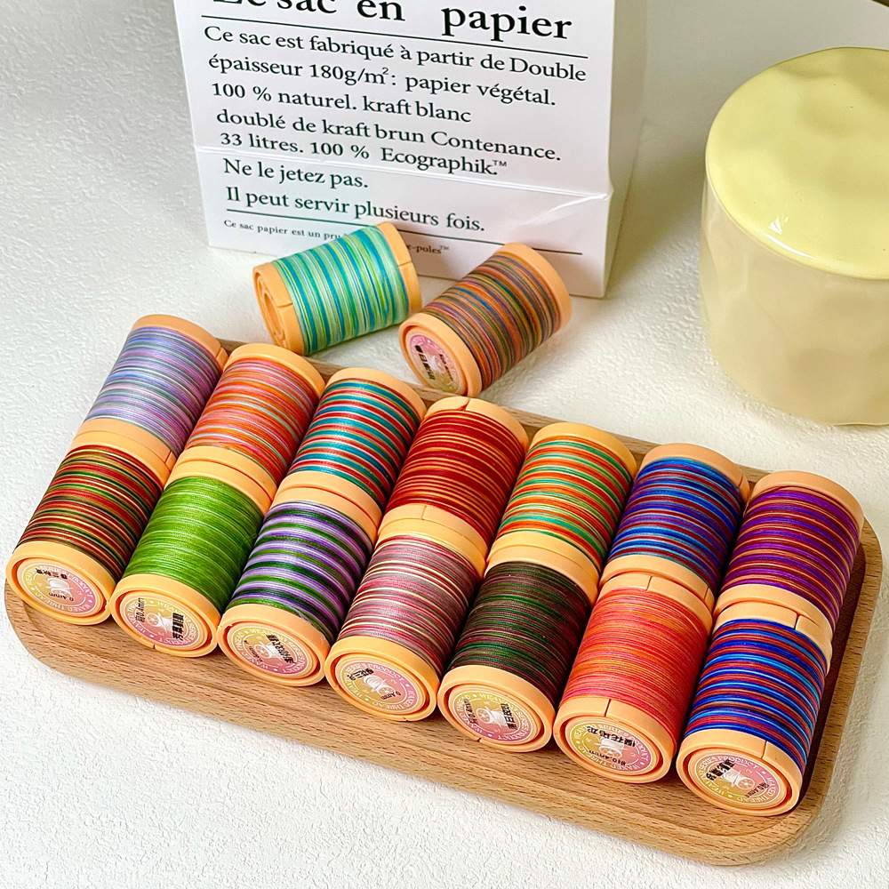 工厂批发0.5段染扁蜡线饰品首饰手工编织线手绳项链扁蜡挂绳蜡线