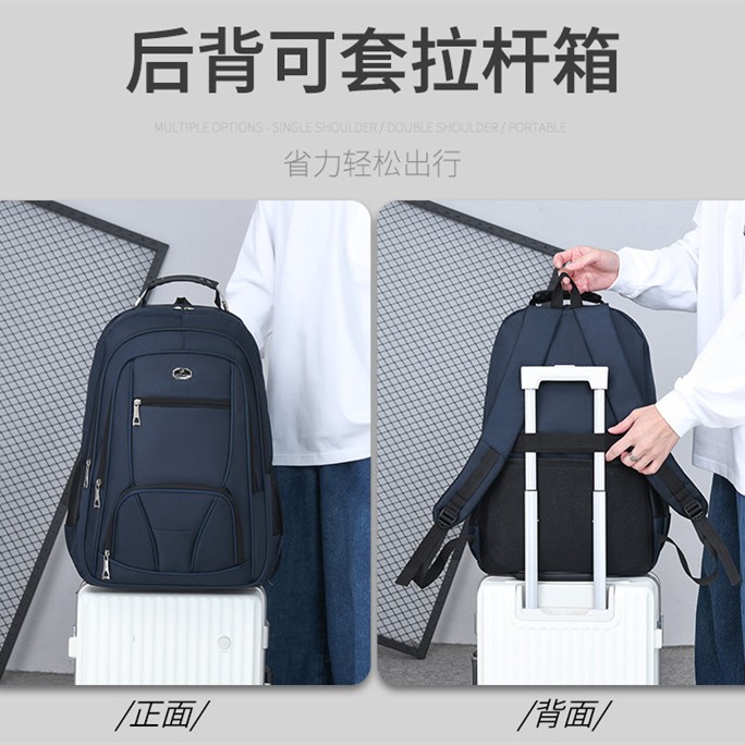 2025 New style backpack with handle, travel case, large capacity for men and women, sliding wheels, high school and junior high school students' schoolbag Specification image