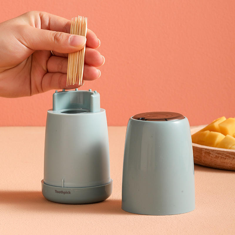 Nordic InS-style press-type toothpick box, home creative automatic elastic toothpick cylinder, wholesale of toothpick cans for living room and dining room Specification image