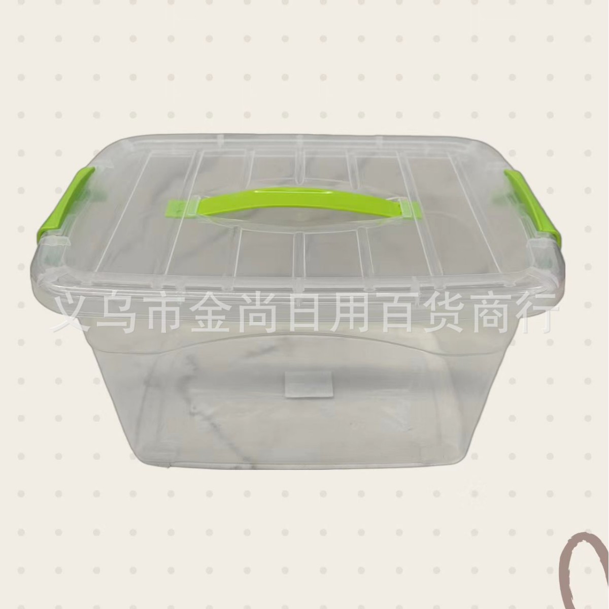 Plastic storage boxes, household transparent organizing boxes, car portable storage boxes, large-sized clothing storage boxes Item Picture