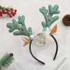 European and American Christmas glowing headbands, reindeer antler headwear, party headbands, Christmas small gifts, party performance dress-up headbands Specification image
