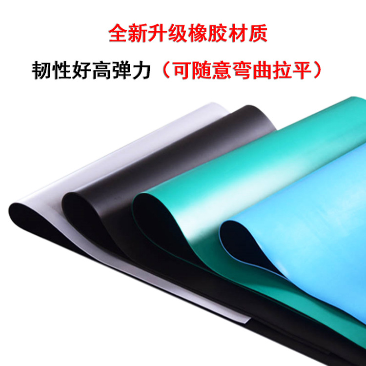 Anti-static floor mat 1.2MM anti-static green rubber sheet table static rubber workbench table mat shelf rubber mat details Picture