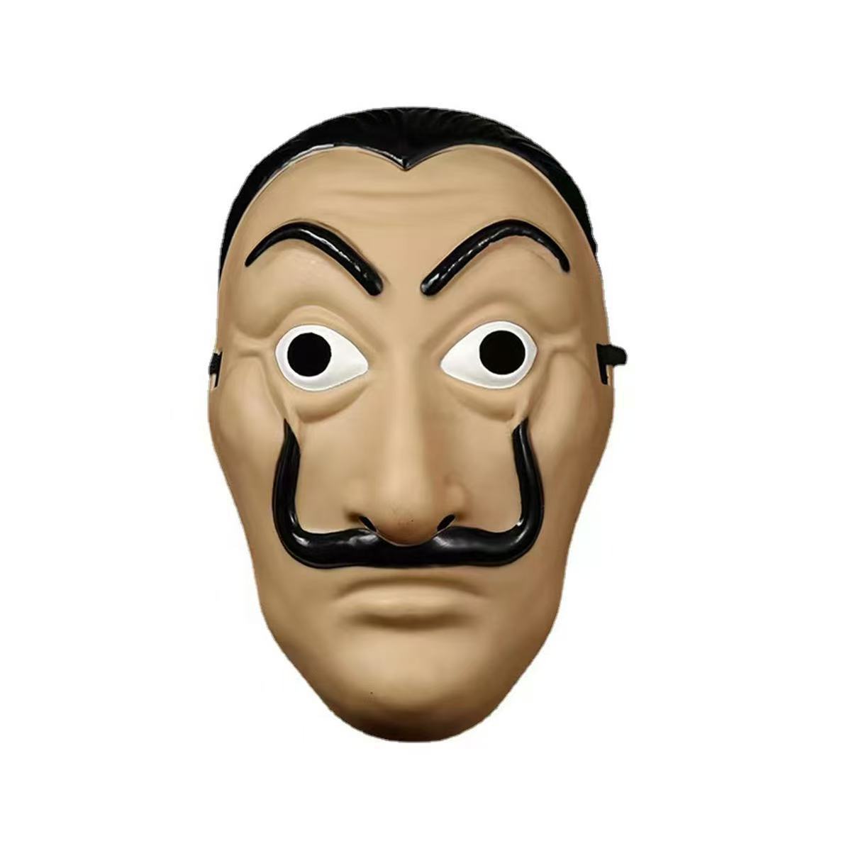 Halloween mask paper row house, Dali mask, Spanish film funny full-face cross-border performance prop mask Item Picture