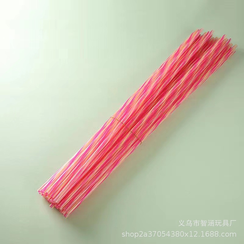 Wholesale of colorful ball club holders, three-color transparent club holders, thickened, night market street balloon promotion pic 8