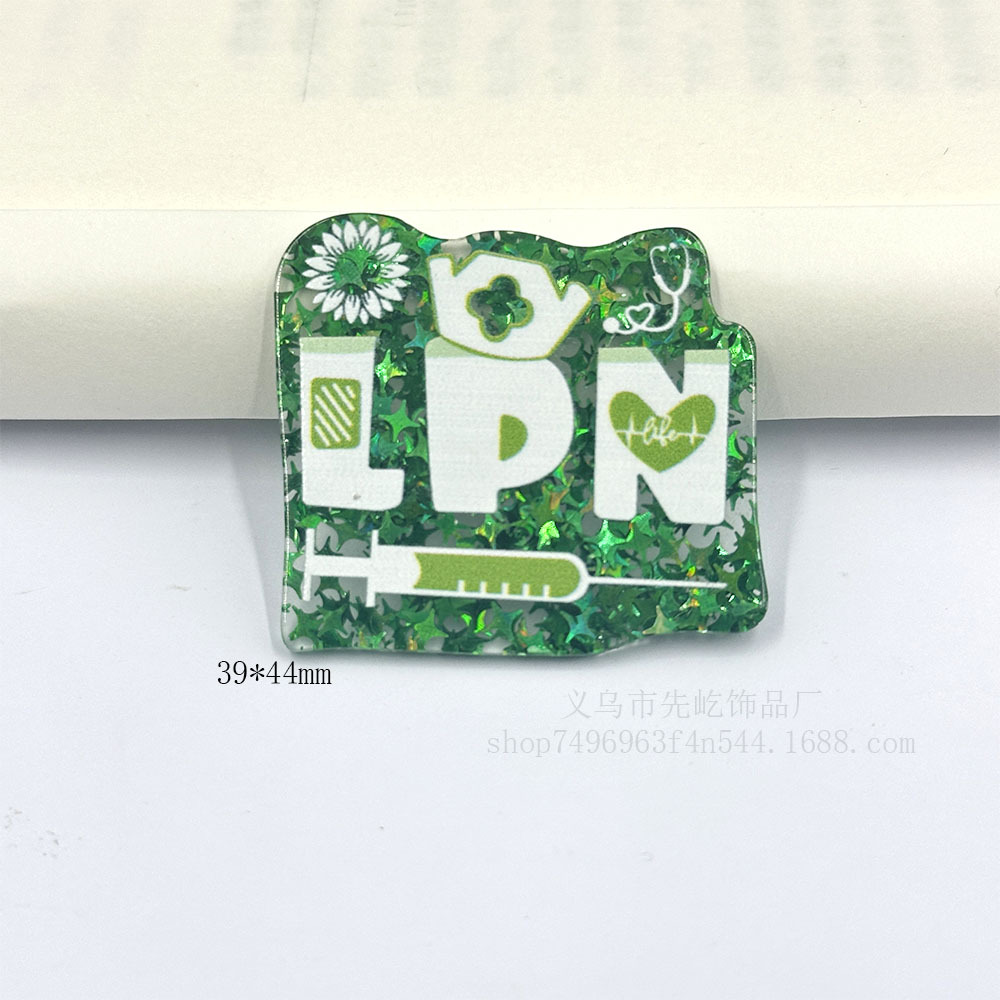 New Loose Powder Cartoon Official Medical Rainbow Bag Jewelry Acrylic Pieces Cute Diy Patch Accessories Application Scenario