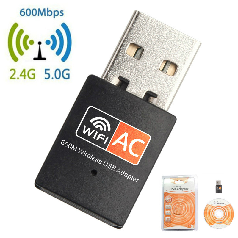 wifi接收器AC600M双频usb无线网卡 2.4G/5.8G电脑wifi RTL8811CU