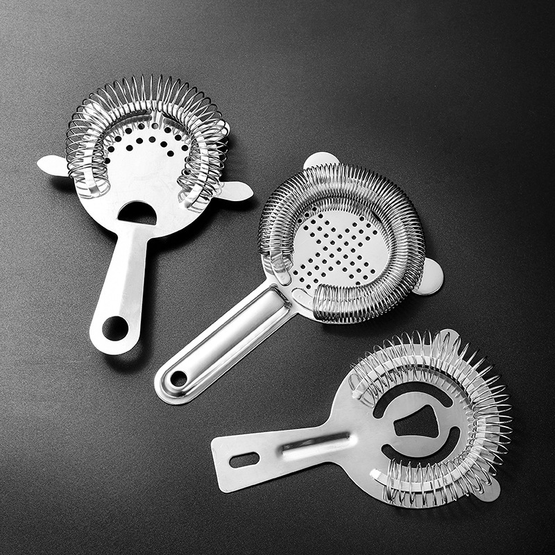 Cross New Stainless Steel Ice Filter Ice Separator Cocktail Shaker Coffee Milk Tea Ice Bar Tool Specification drawing