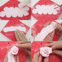Integrated rose cutting mold plastic fondant cake mold